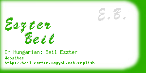 eszter beil business card